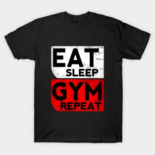 Eat Sleep Gym Repeat T-Shirt